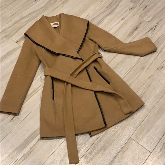 Forever 21 Jackets & Blazers - Leather Accent Peacoat